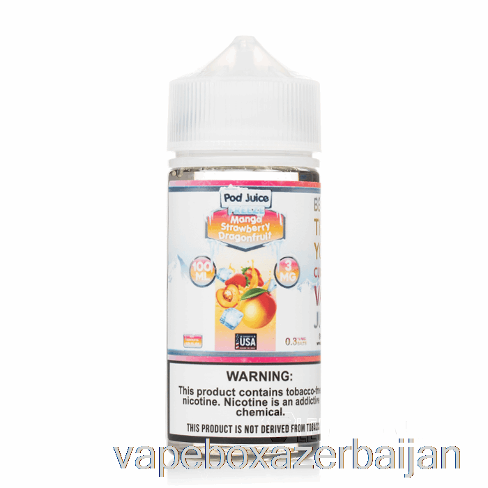 Vape Baku FREEZE Mango Strawberry Dragonfruit - Pod Juice - 100mL 12mg